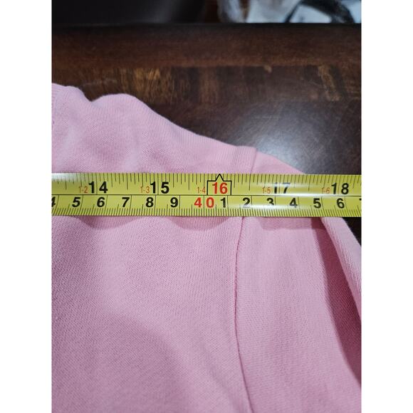 Talbots Womens L Petite Pink Embroidered Crewneck Sweatshirt Long Sleeves Lp - Picture 8 of 12